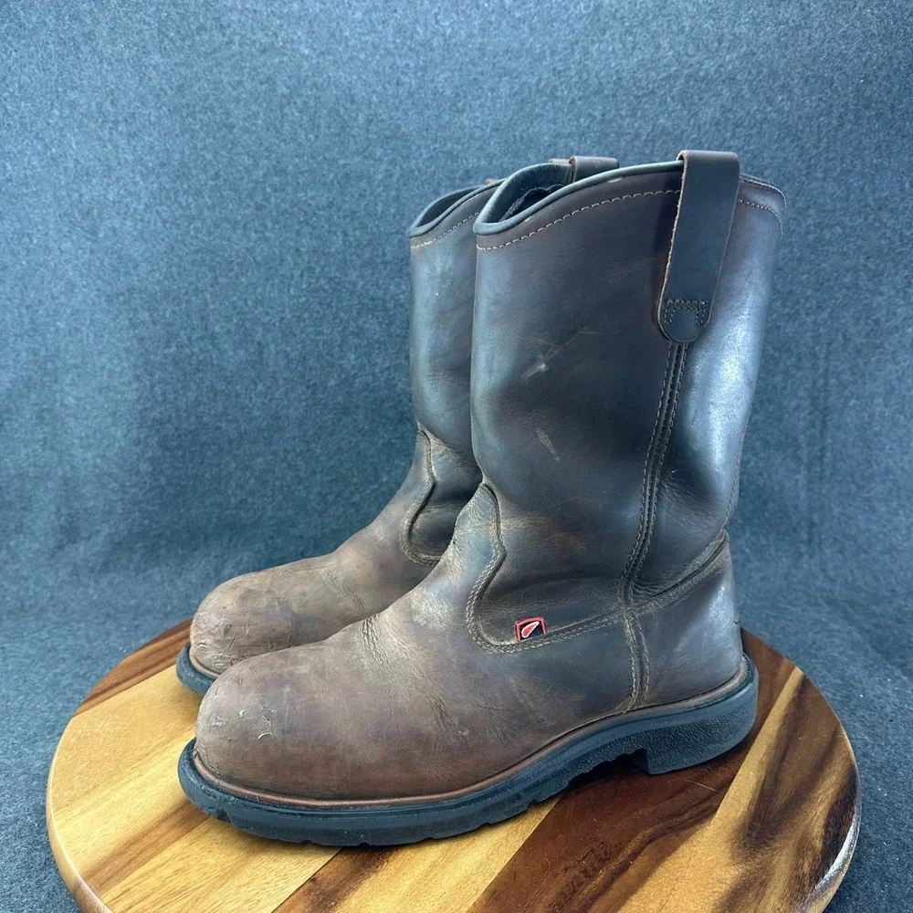 Red Wing Dyanforce 2272 Shoes Boots Mens 9D Leather Pull On Safety Toe EH Work